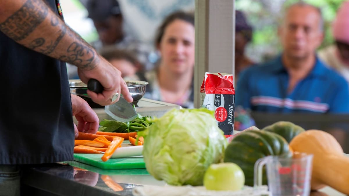 The Botanical flavours presentation at the Botanical garden.