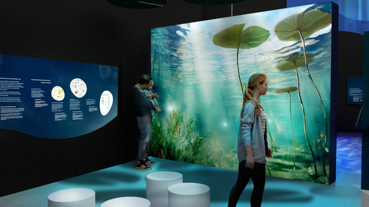The Watersheds exhibit at the BIosphere.