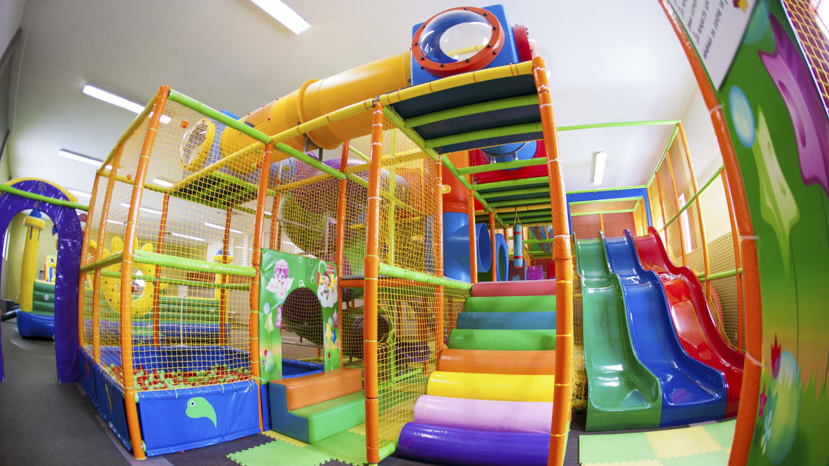 Colourful play structure for children
