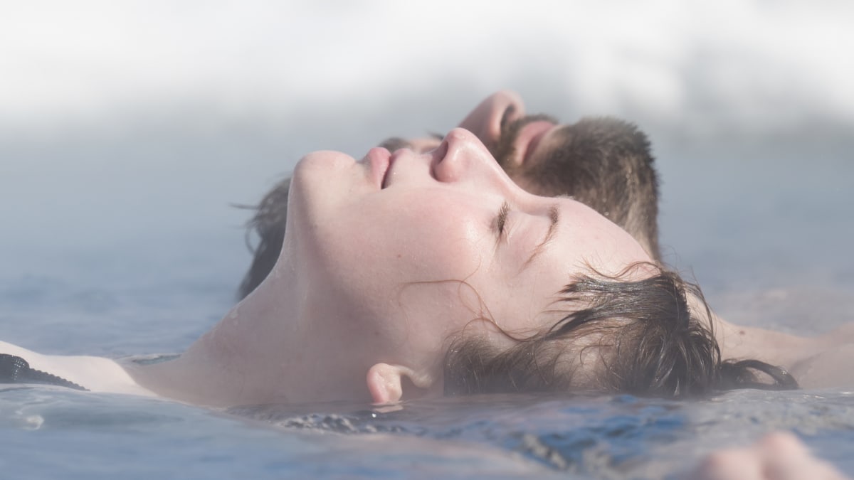 couple dans les bains au Spa Eastman