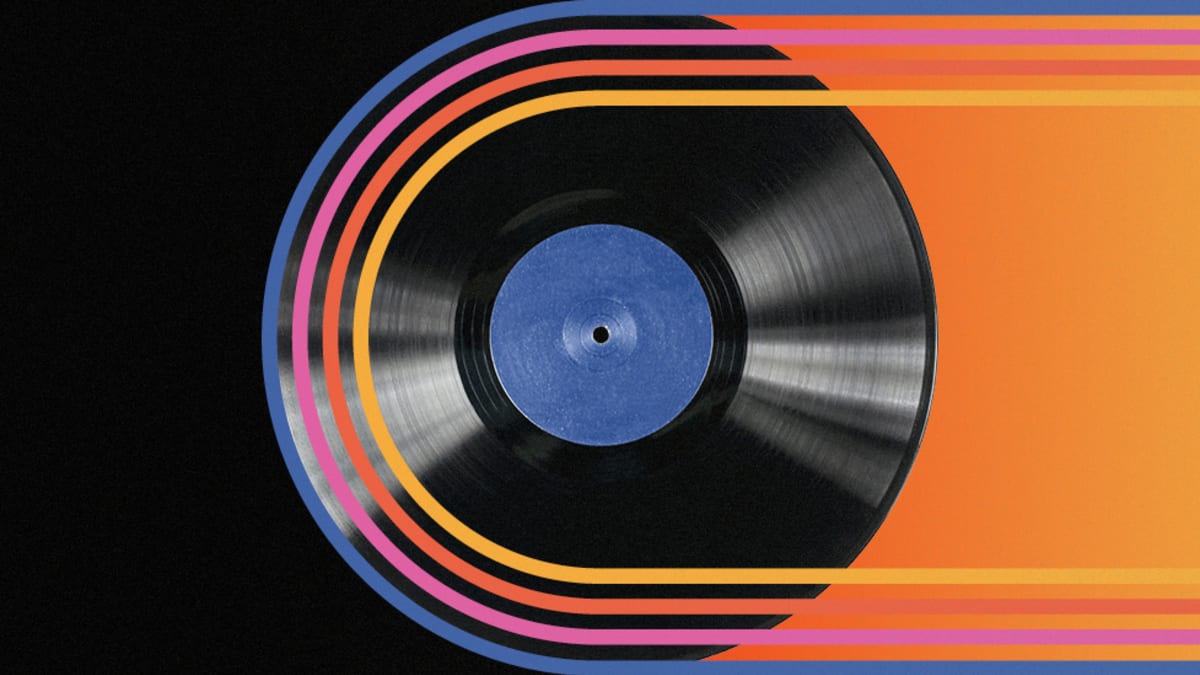 Coloured vinyl record