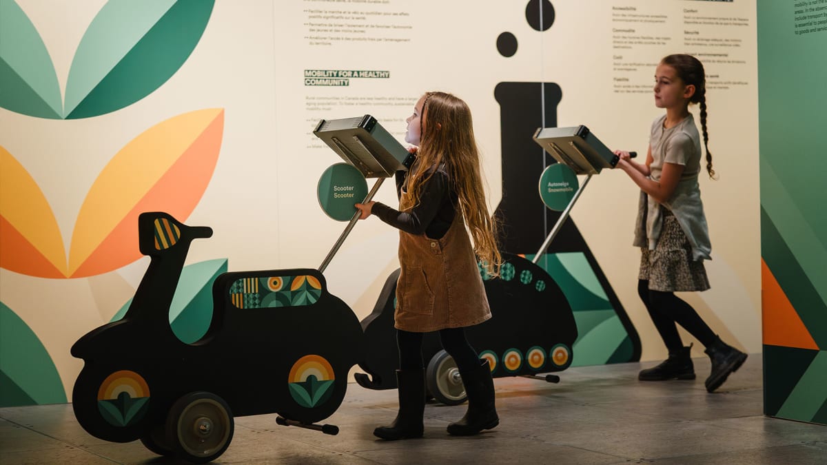 "My region, my mobility" exhibit - J. Armand Bombardier Museum of Ingenuity