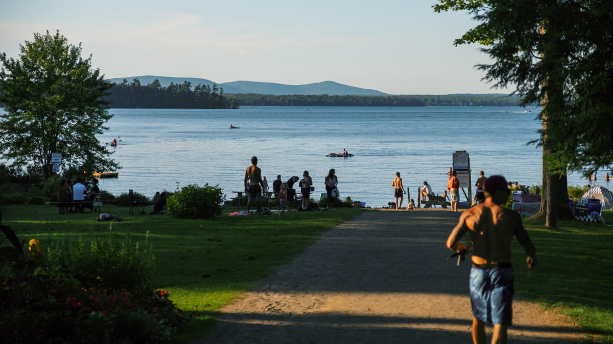 Plage dans la région de Brome-Missisquoi.