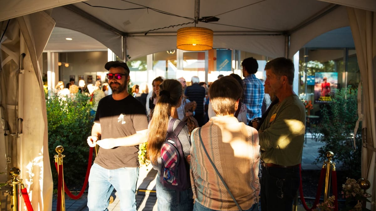 Foule au Festival du film de Knowlton.
