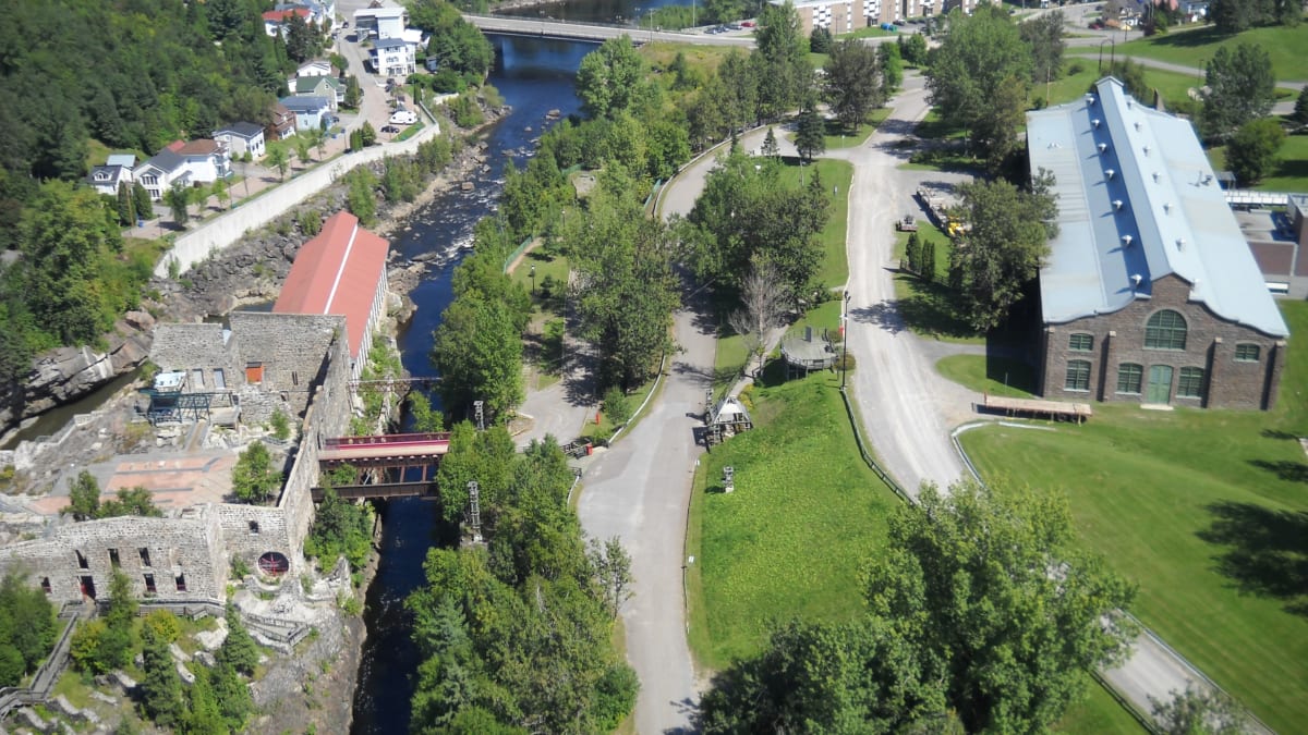 Aerial view of the site