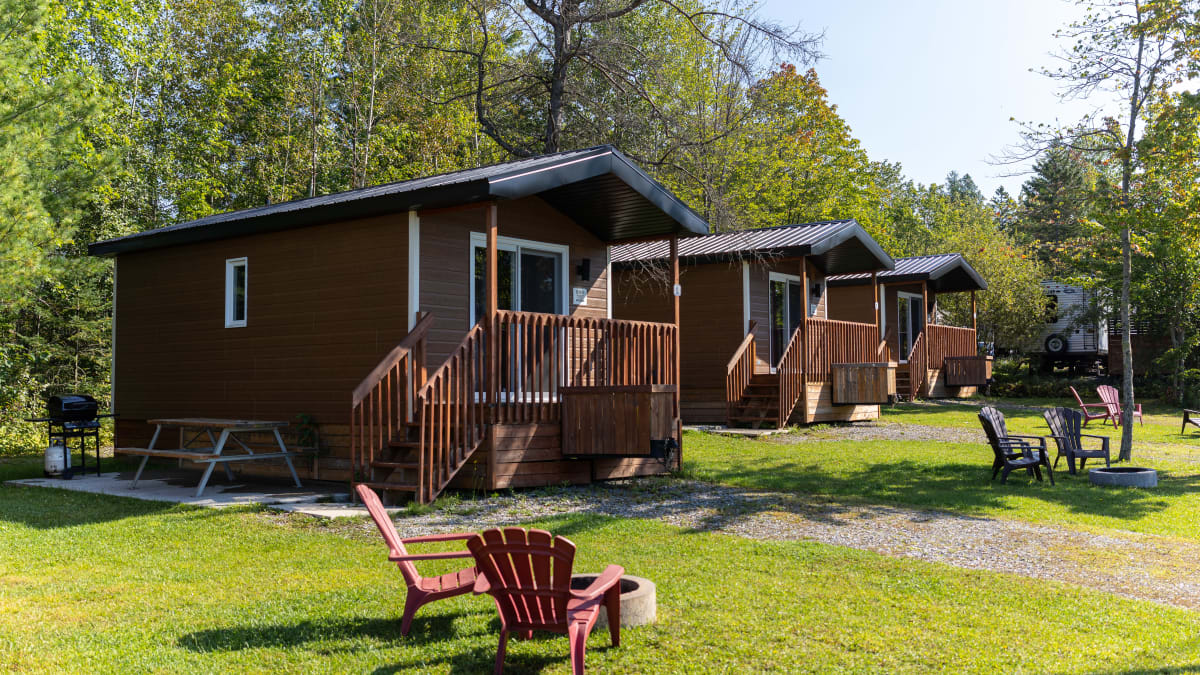 Small side-by-side cottages.