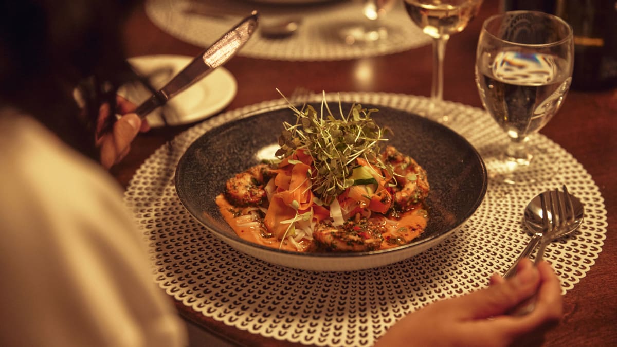 Plate of Tonique Cuisine at Spa Eastman