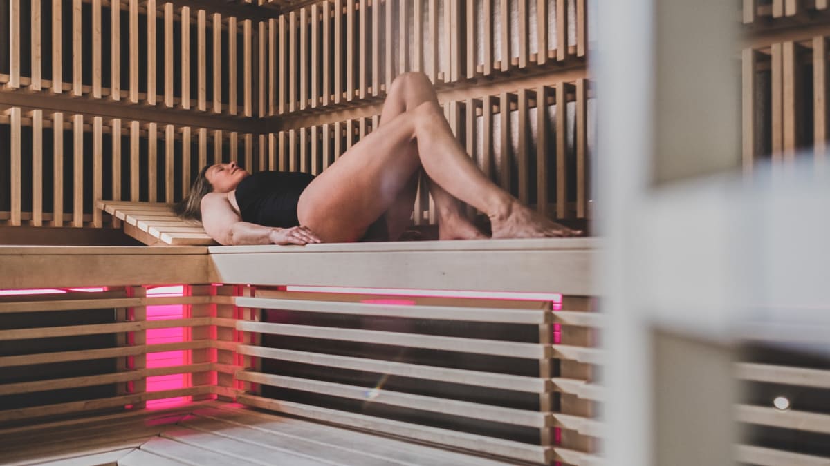 Infrared sauna at Spa Eastman