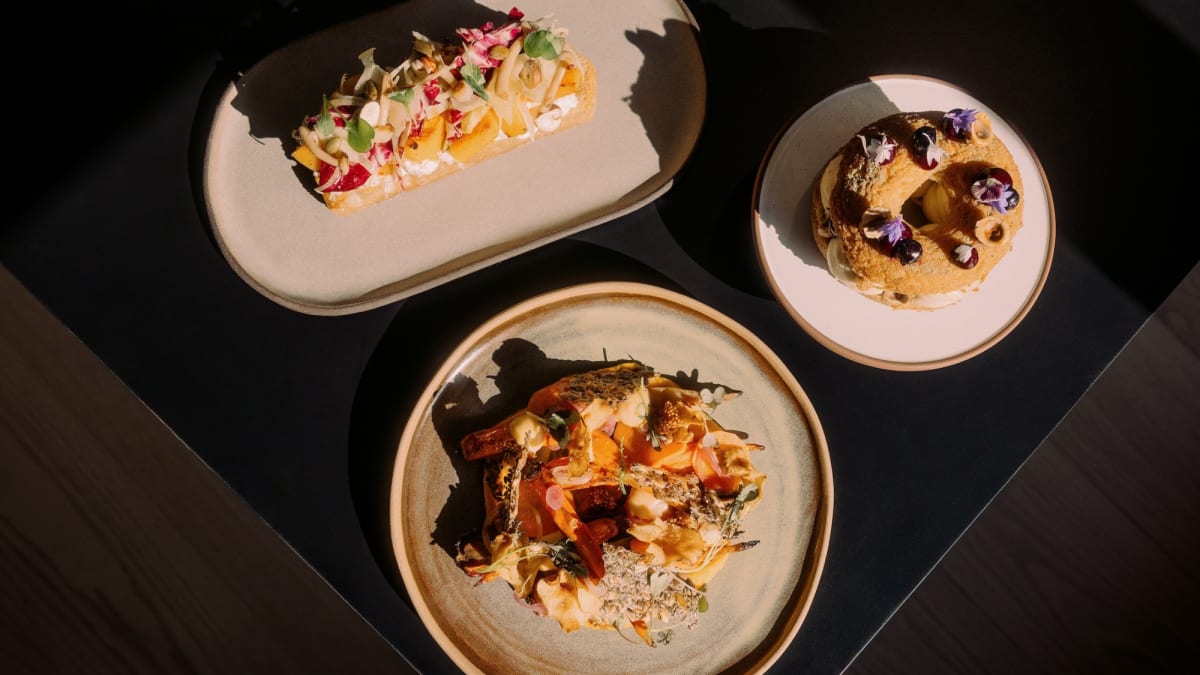 Dishes at Restaurant Nord at Strøm spa nordique.