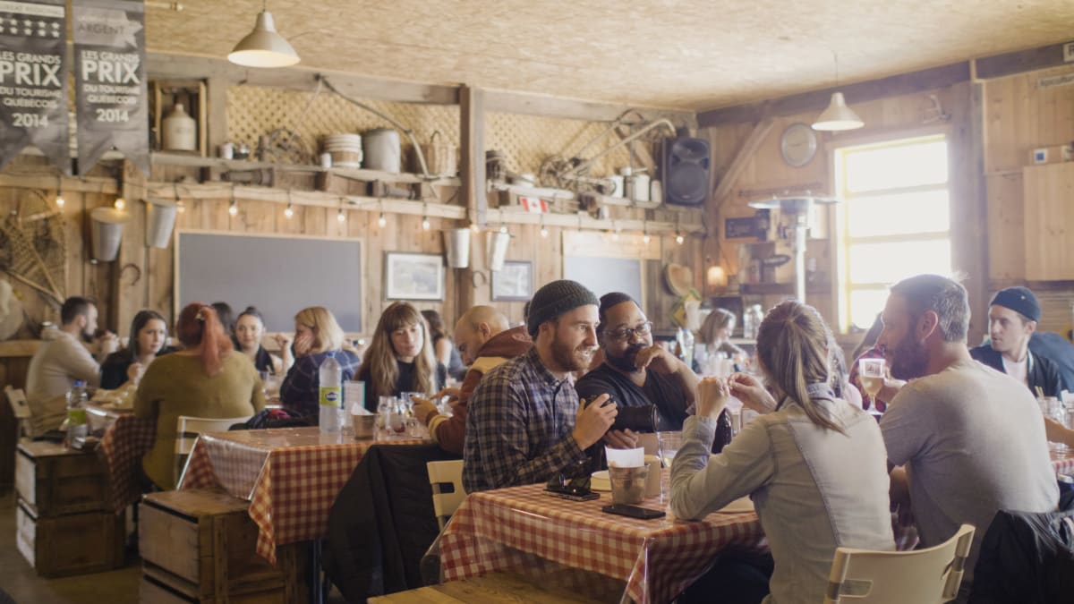 Sugar shack dining room.
