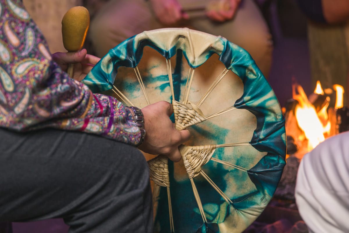 Indigenous activity at Hôtel-Musée Premières Nations.
