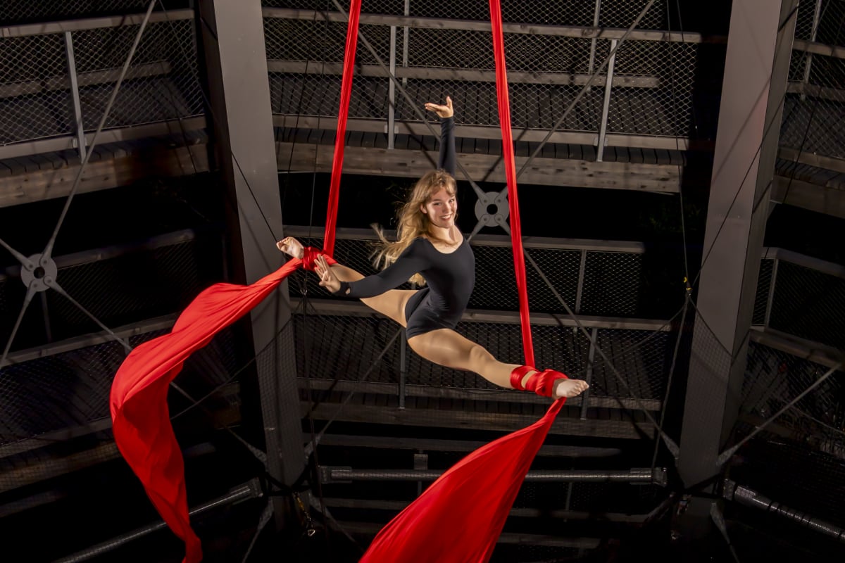 Aerial circus show - Sentier des cimes