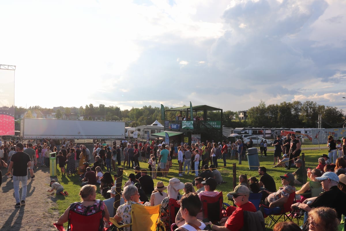 Foule au H2O Festival.