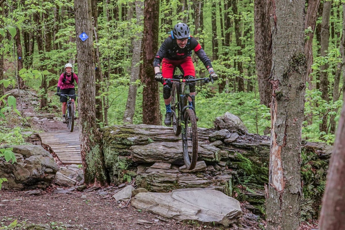 Mountain biking