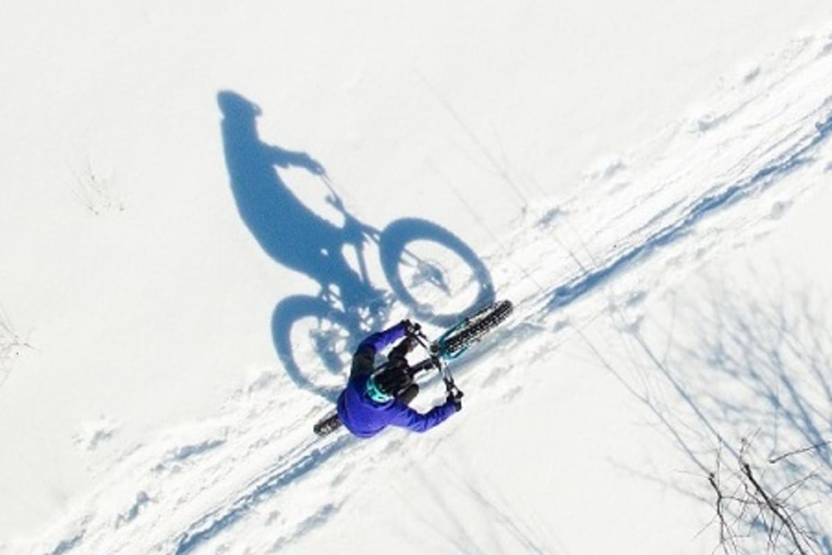 Jouvence - Fatbiking in the snow