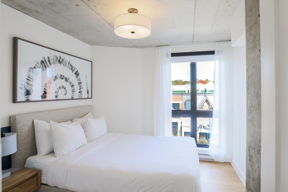 Chambre dans le chalet urbain. 