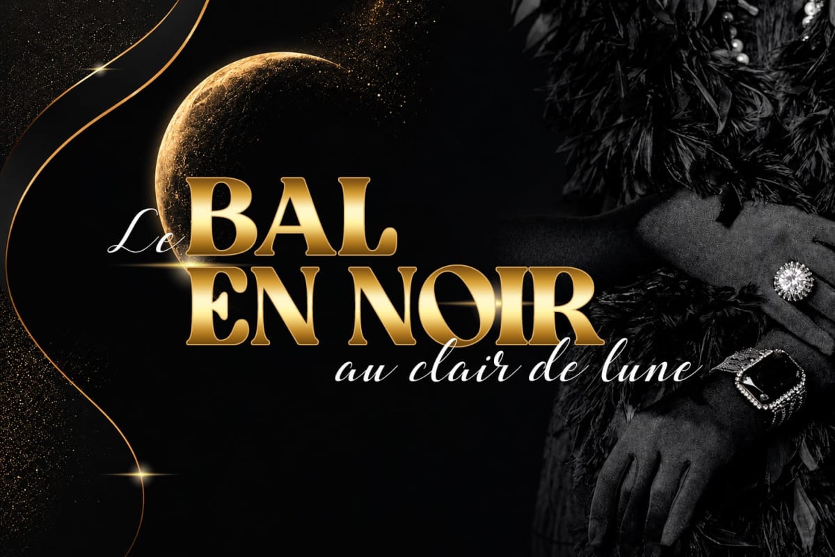 Affiche du Bal en noir au clair de lune.
