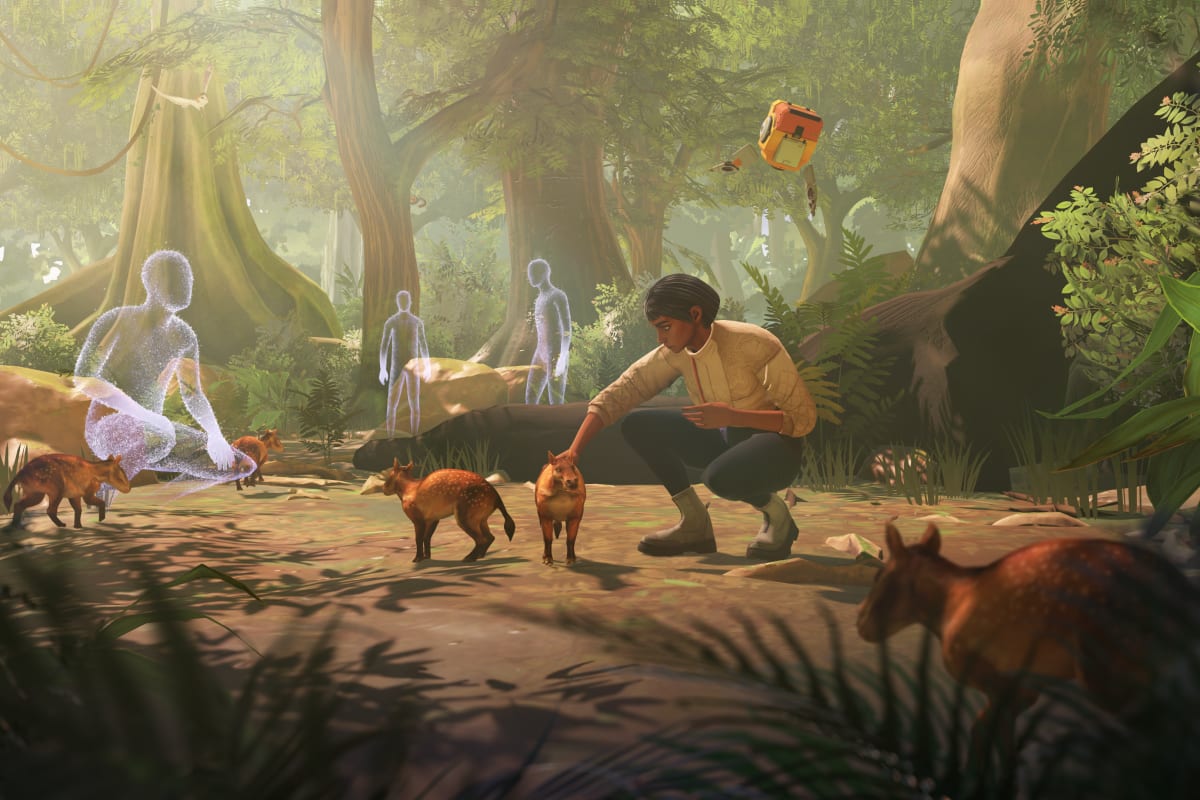 Réalité virtuelle dinosaures