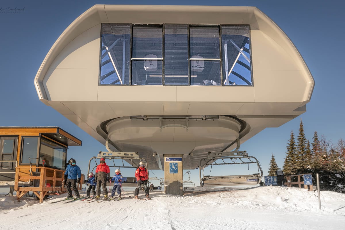 Ski lift at Mont Grand-Fonds.