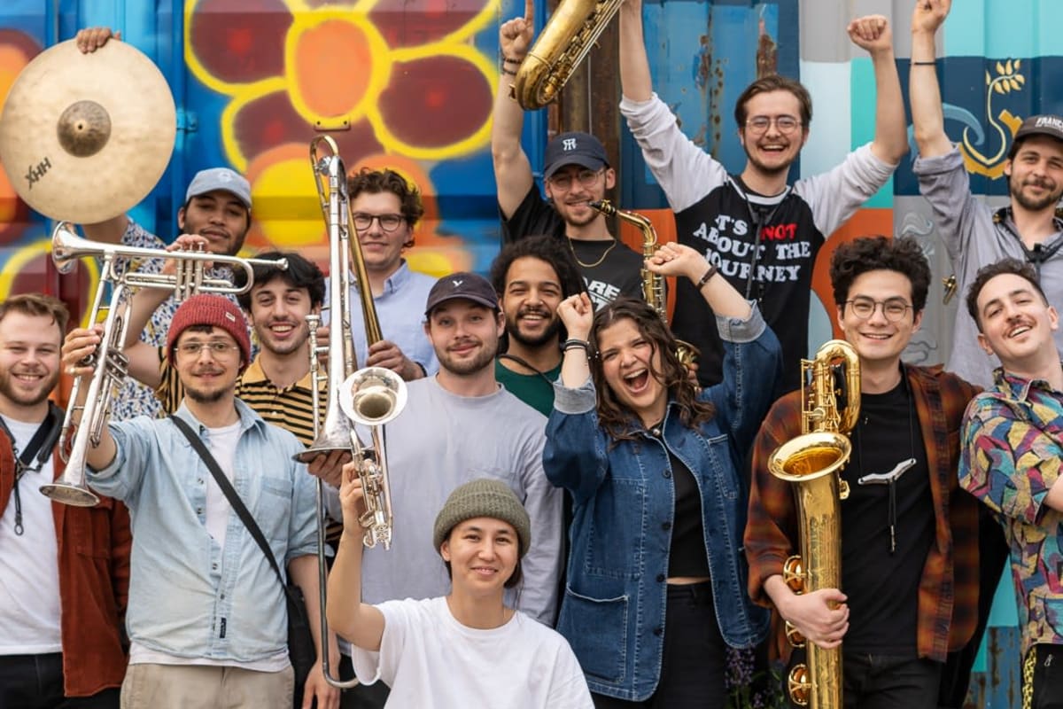 Groupe de musique Basement Brass.