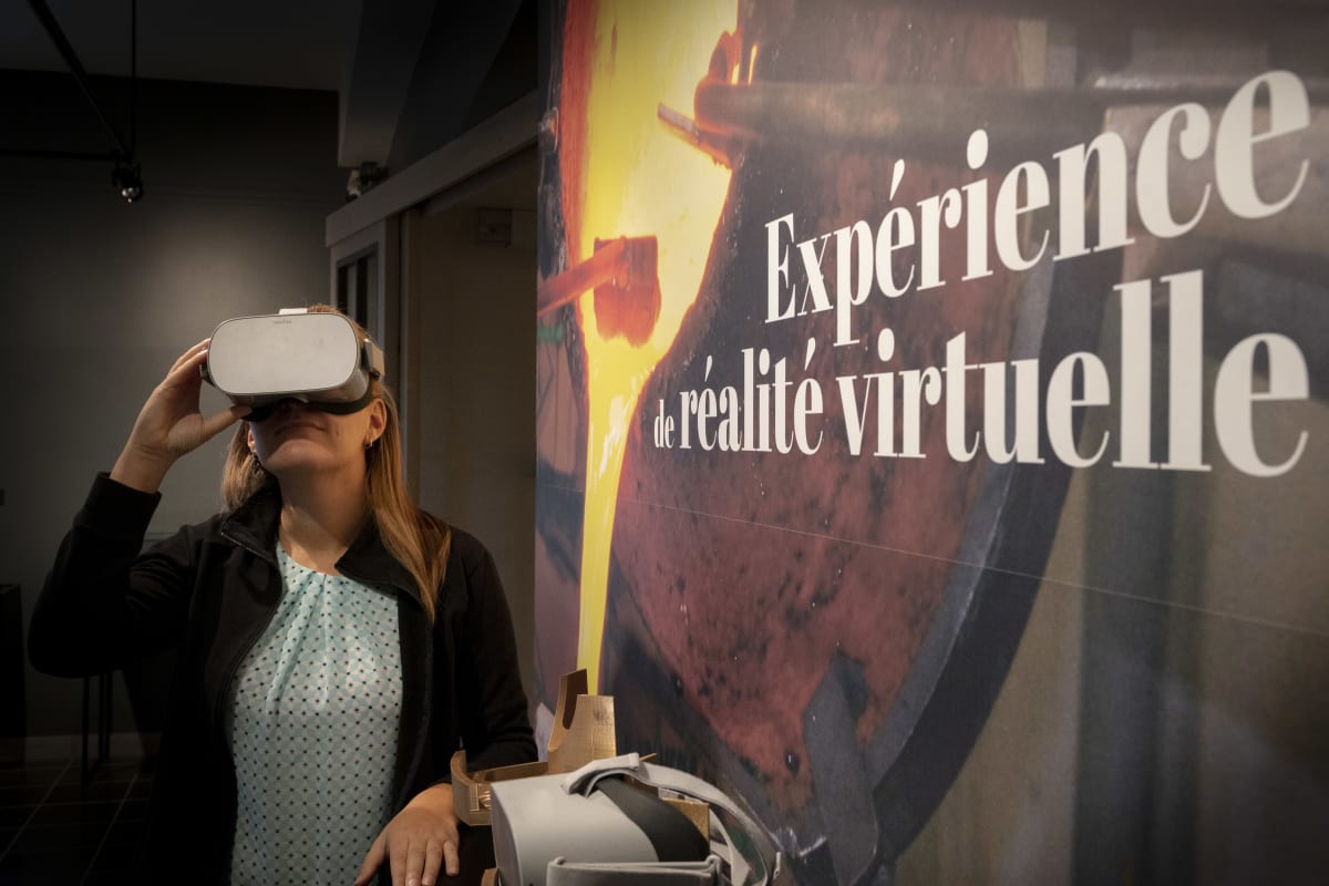 Activités de réalité virtuelle au Musée de bronze d'Inverness.