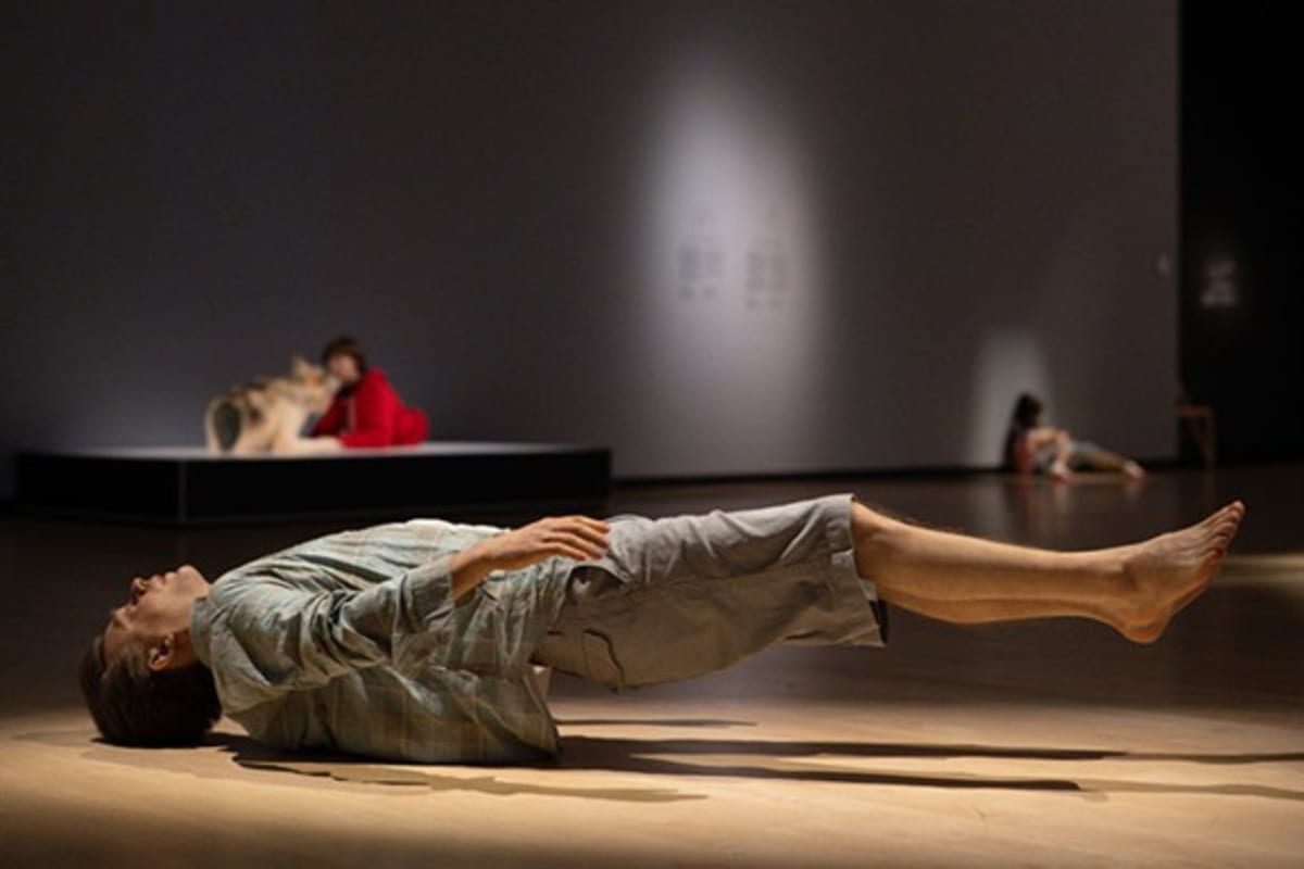 Piece at the Hyperrealism exhibition at MNBAQ. 