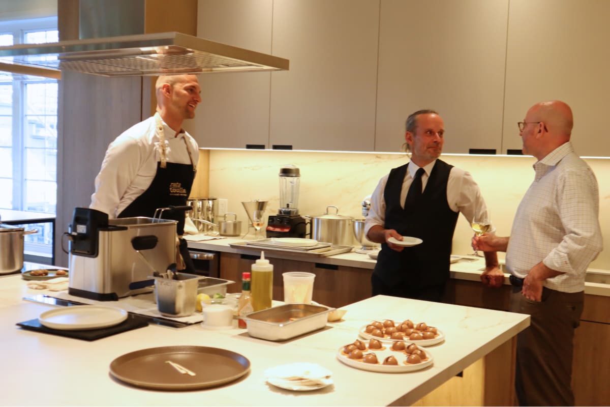 Cooking workshop presenters at Ratatouille.