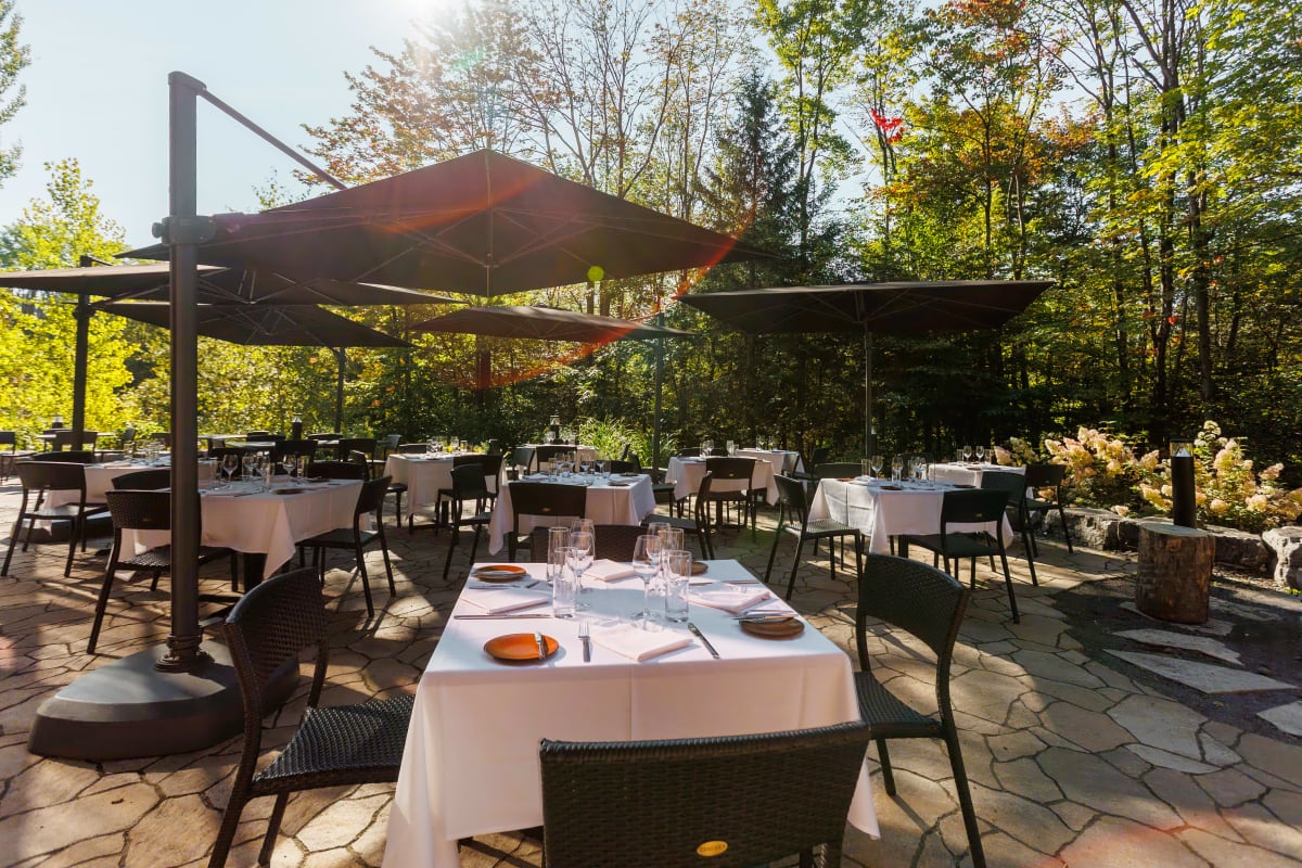 Terrasse du restaurant La Traite