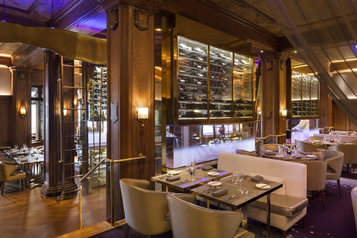 Cellier au Restaurant Le Champlain.