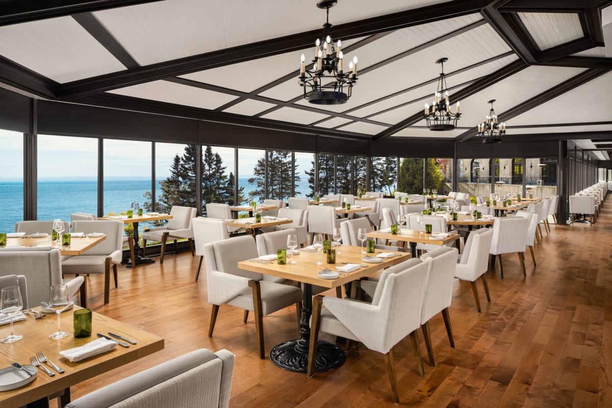 The Saint-Laurent Restaurant at Fairmont Le Manoir Richelieu.