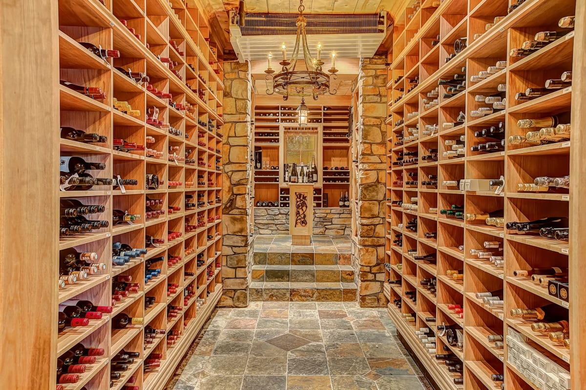 Wine cellar.