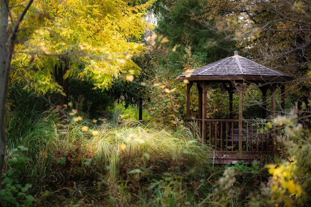 Pavillon dans la nature au Jardin Daniel A Séguin