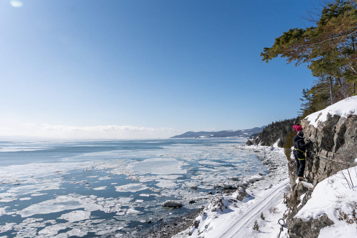 Via ferrata in Charlevoix.