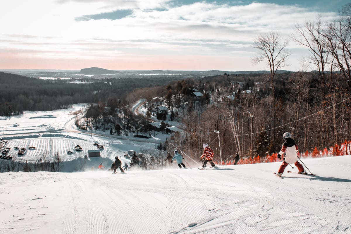 Alpine skiing in the Park Valley. 