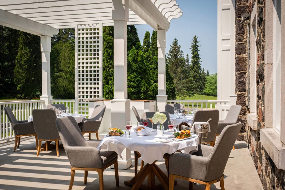 Patio at StoneHaven Le Manoir.