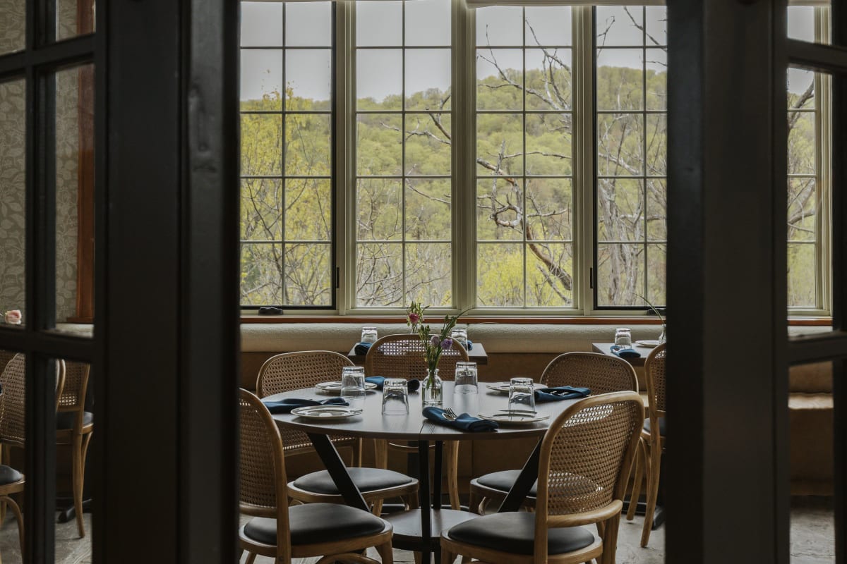 Salle à manger du restaurant.