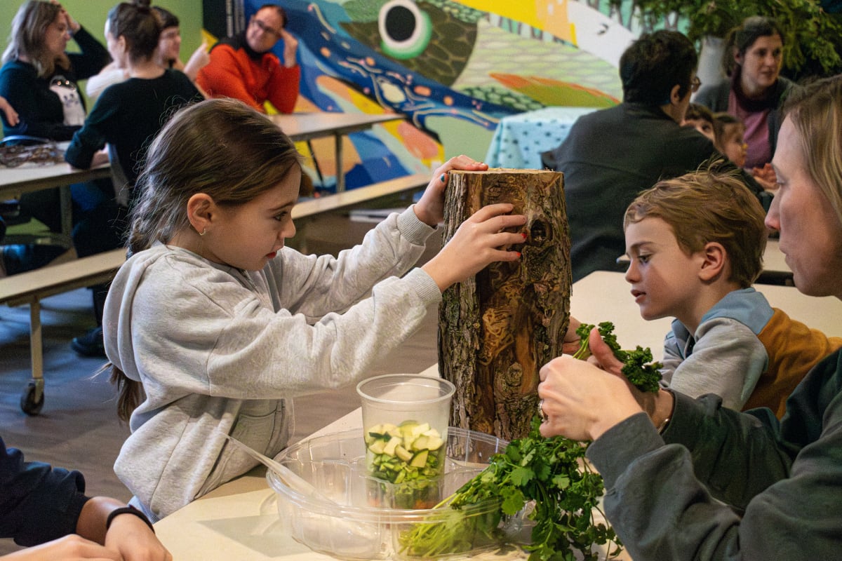 Activité familiale au Zoo Ecomuseum.