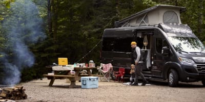 Campground at parc national du Mont-Tremblant