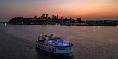 Croisières AML (Lévis) : coucher de soleil 
