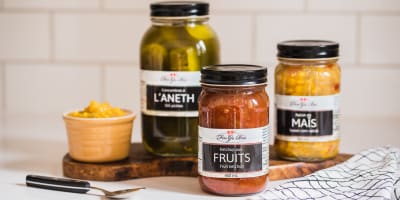 Des pots en conserve de la Ferme Guy Rivest 
