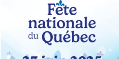 Affiche de la fête nationale du Québec à Lac-Mégantic.
