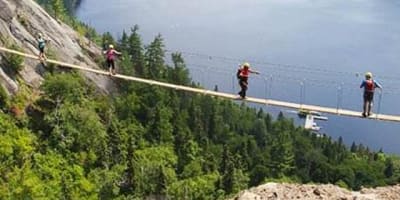 Parc national du Fjord-du-Saguenay - Via ferrata La Passerelle