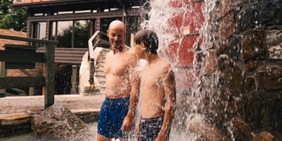 A breath of fresh air... For Father's Day at Scandinave Spa Mont-Tremblant