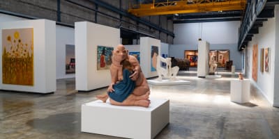 Exposition de sculpture à l'Arsenal.