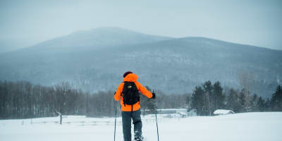 Snowshoe hiker.