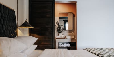 Chambre de l'Auberge Saint-Mathieu.