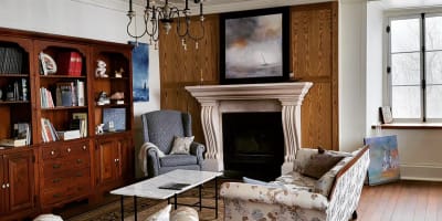 Salon au B&B Le Canadien.