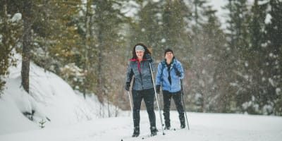 Bonjour Nature - cross-country skiing at Parc de la Forêt Ouareau.