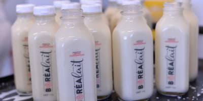 Milk bottles