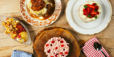 Gourmet dishes from the Au Pied de Cochon Sugar shack.